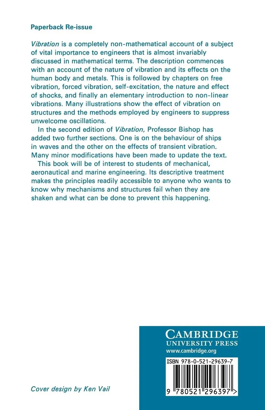 Rückseite: 9780521296397 | Vibration | Richard Evelyn Donohue Bishop (u. a.) | Taschenbuch | 2009