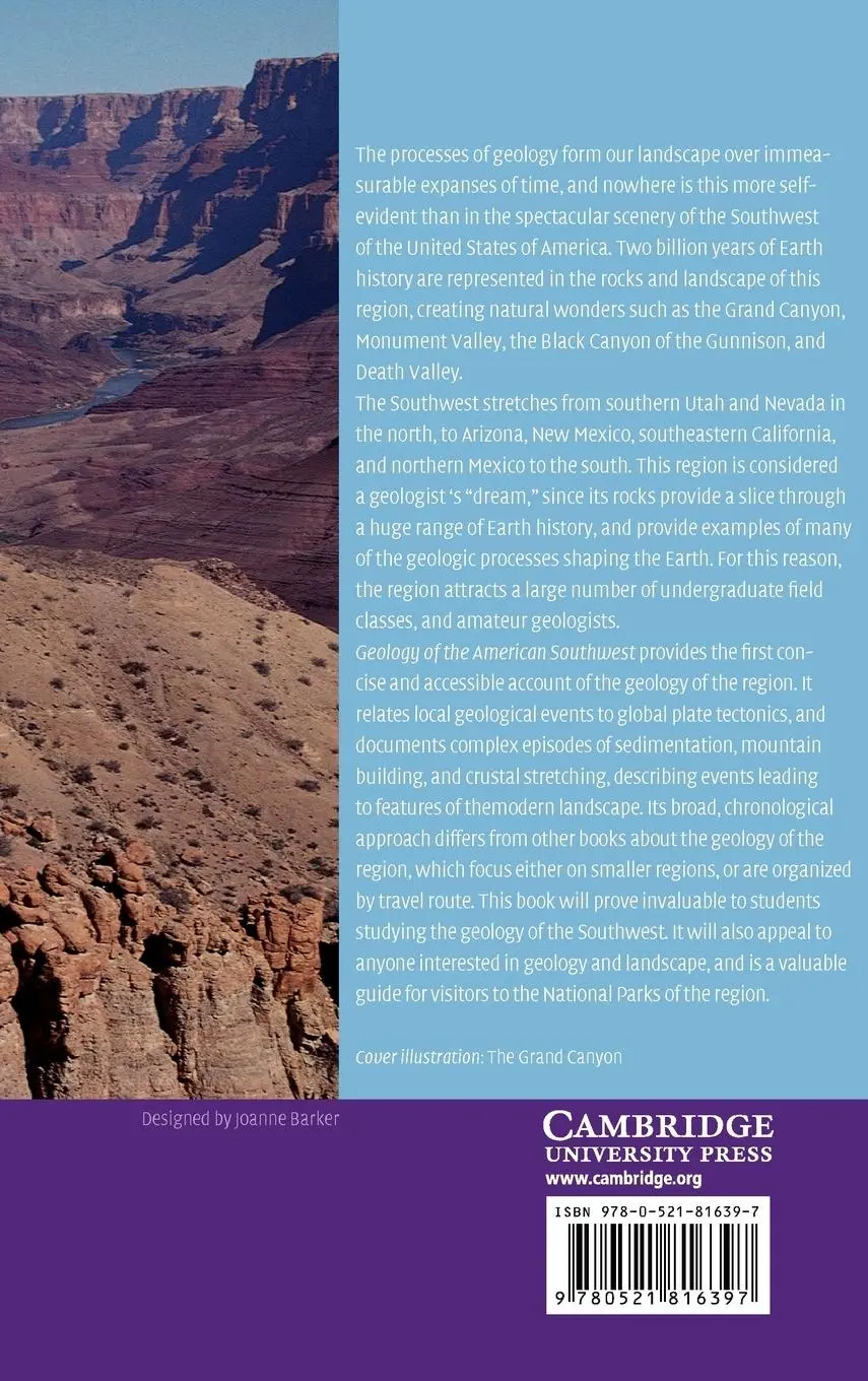 Rückseite: 9780521816397 | Geology of the American Southwest | E. X. Ferrars (u. a.) | Buch