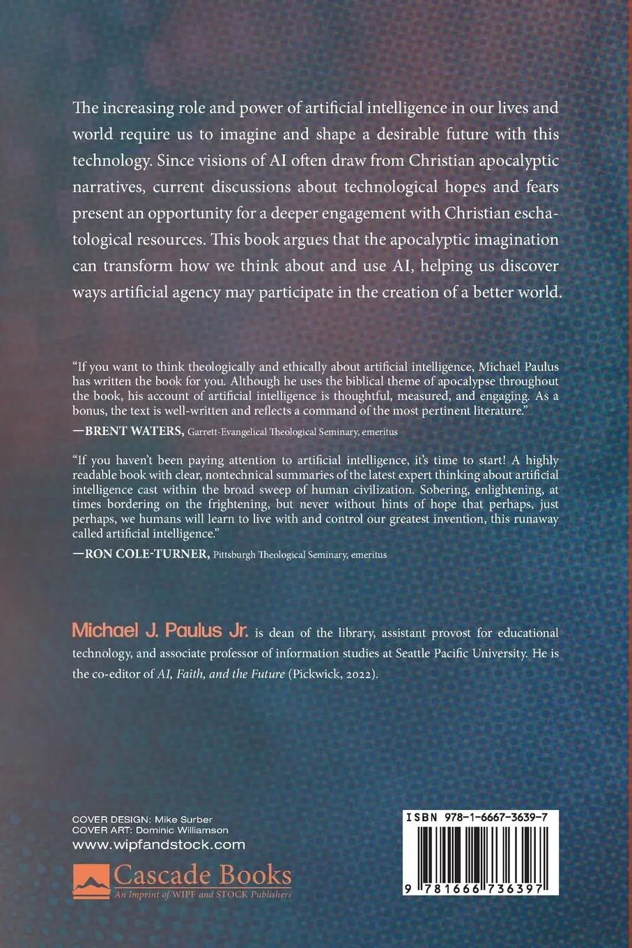 Rückseite: 9781666736397 | Artificial Intelligence and the Apocalyptic Imagination | Paulus