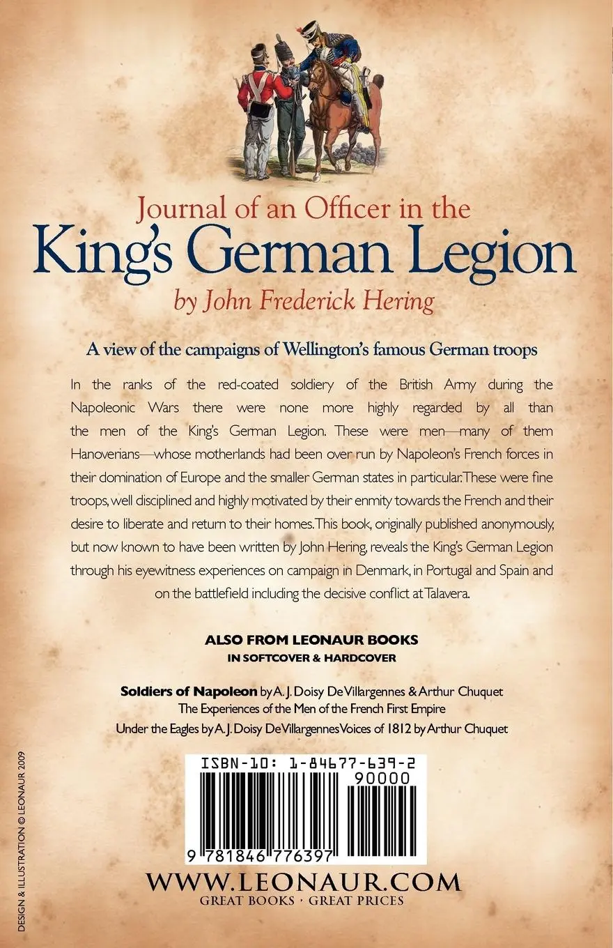 Rückseite: 9781846776397 | Journal of an Officer in the King's German Legion | Hering | Buch