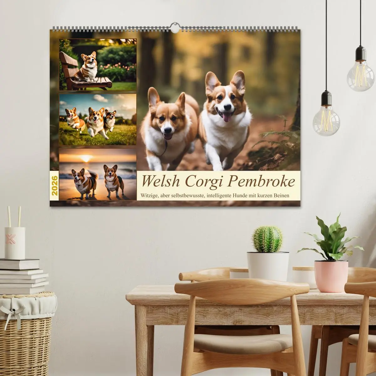 Bild: 9783457406397 | Welsh Corgi Pembroke (Wandkalender 2026 DIN A2 quer), CALVENDO...