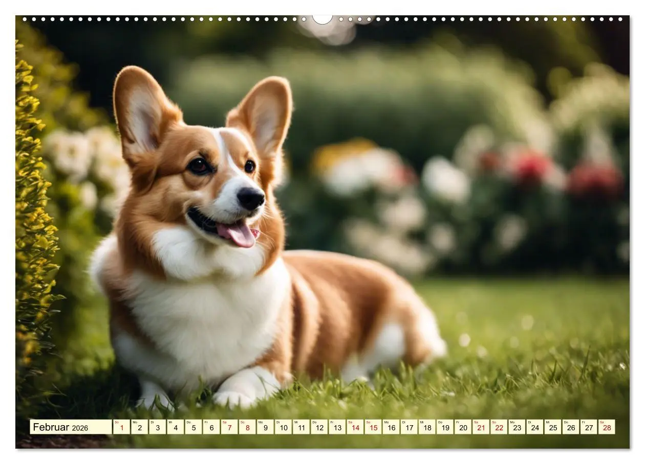 Bild: 9783457406397 | Welsh Corgi Pembroke (Wandkalender 2026 DIN A2 quer), CALVENDO...