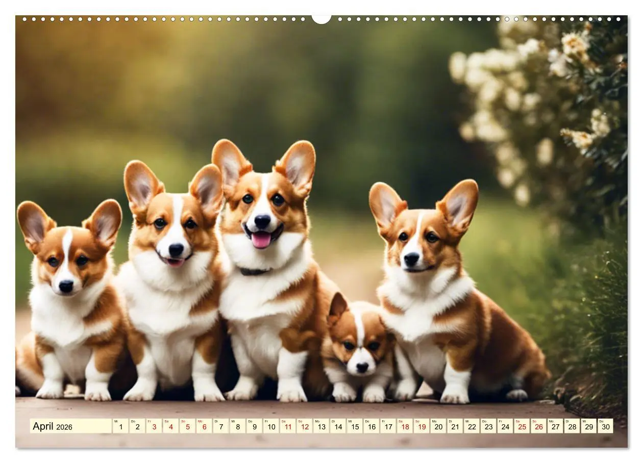 Bild: 9783457406397 | Welsh Corgi Pembroke (Wandkalender 2026 DIN A2 quer), CALVENDO...