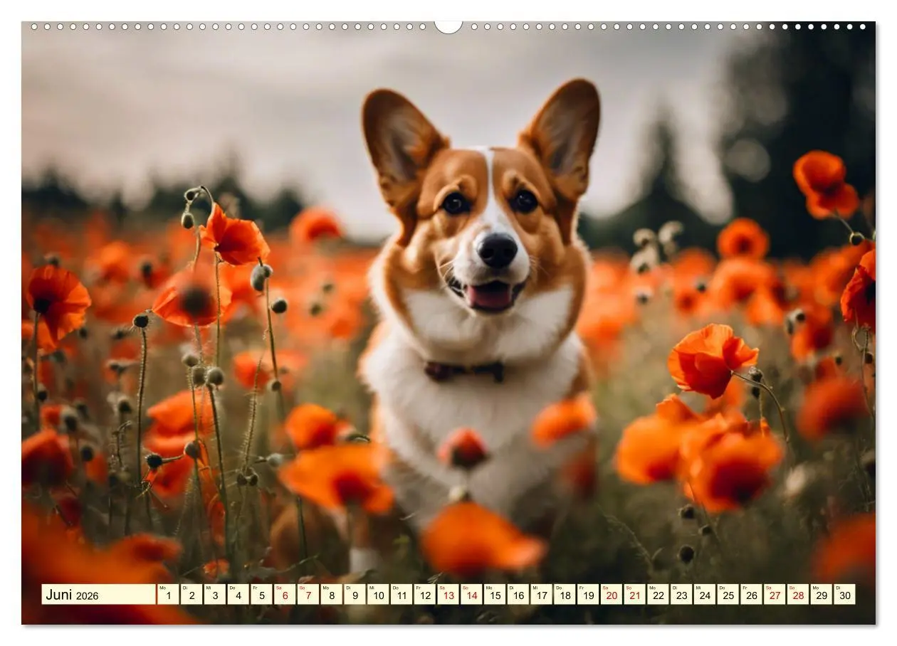 Bild: 9783457406397 | Welsh Corgi Pembroke (Wandkalender 2026 DIN A2 quer), CALVENDO...