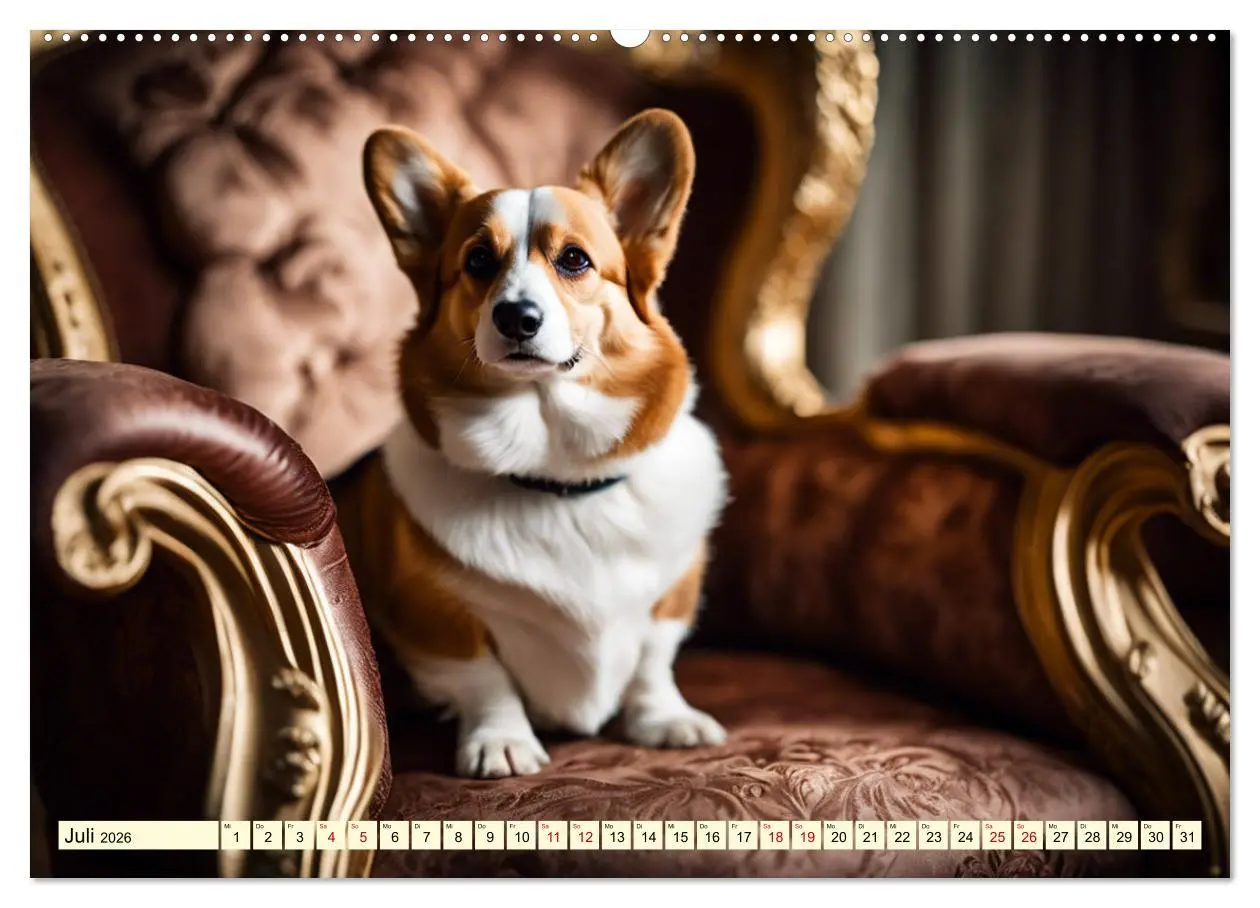 Bild: 9783457406397 | Welsh Corgi Pembroke (Wandkalender 2026 DIN A2 quer), CALVENDO...