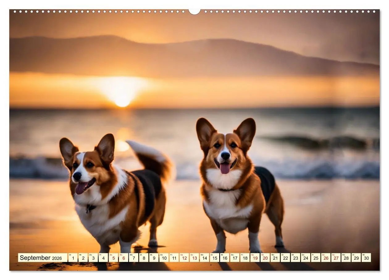 Bild: 9783457406397 | Welsh Corgi Pembroke (Wandkalender 2026 DIN A2 quer), CALVENDO...