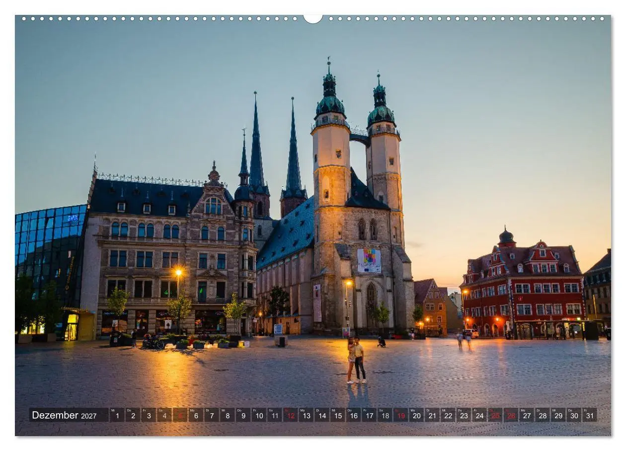 Bild: 9783594026397 | Ein Blick auf Halle an der Saale (hochwertiger Premium Wandkalender...