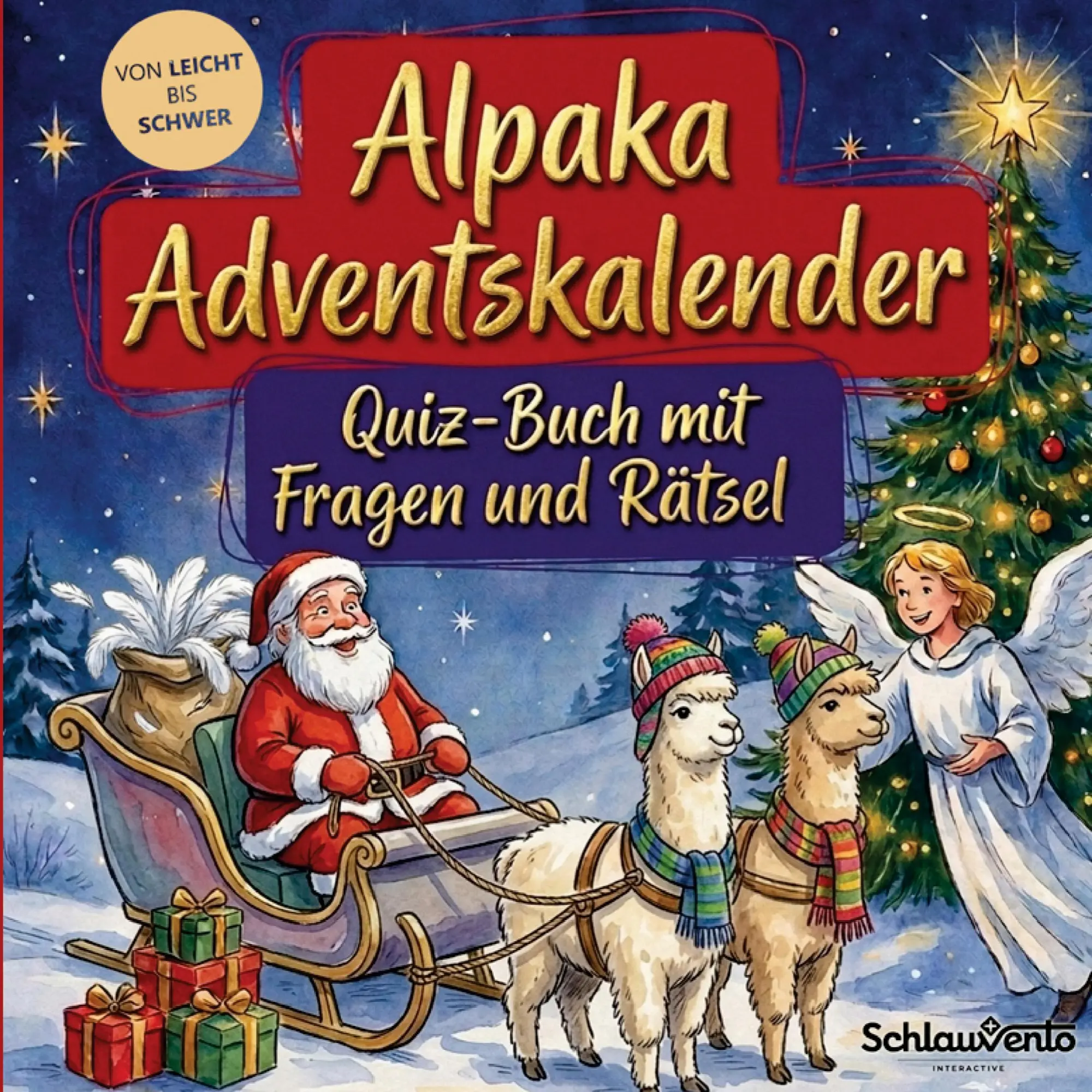 Cover: 9783693196397 | Alpaka-Adventskalender: Quiz-Buch mit Fragen und Rätsel | Interactive