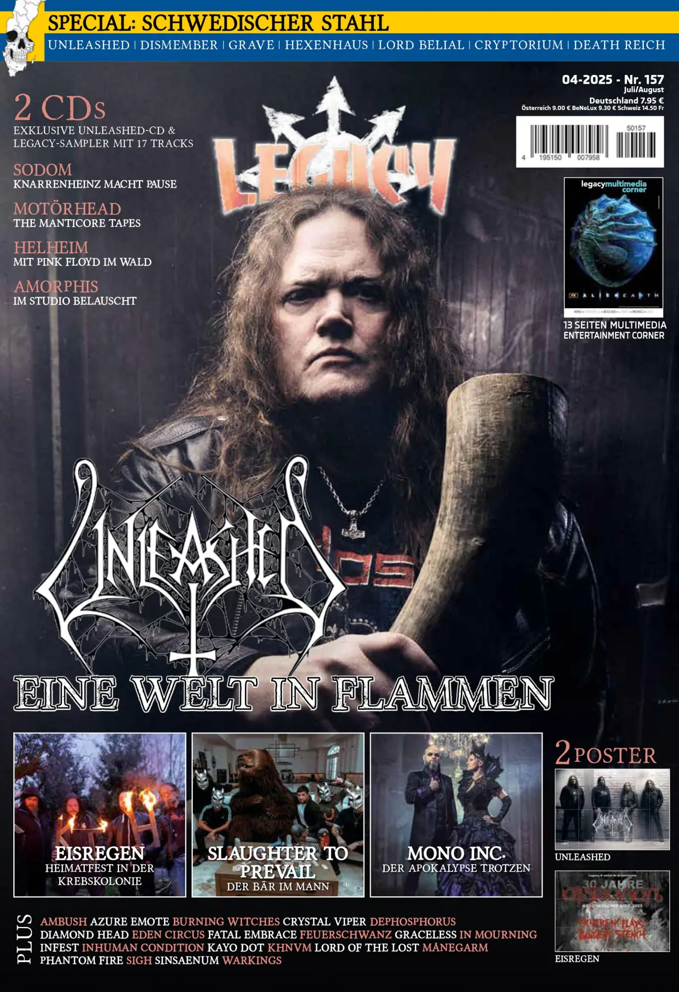 Cover: 9783959366397 | LEGACY MAGAZIN: THE VOICE FROM THE DARKSIDE Ausgabe #157 | Broschüre