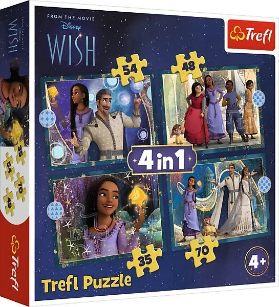 Cover: 5900511346497 | 4 in 1 Puzzle - Wish | Spiel | In Kartonage | 34649 | 2024 | Trefl