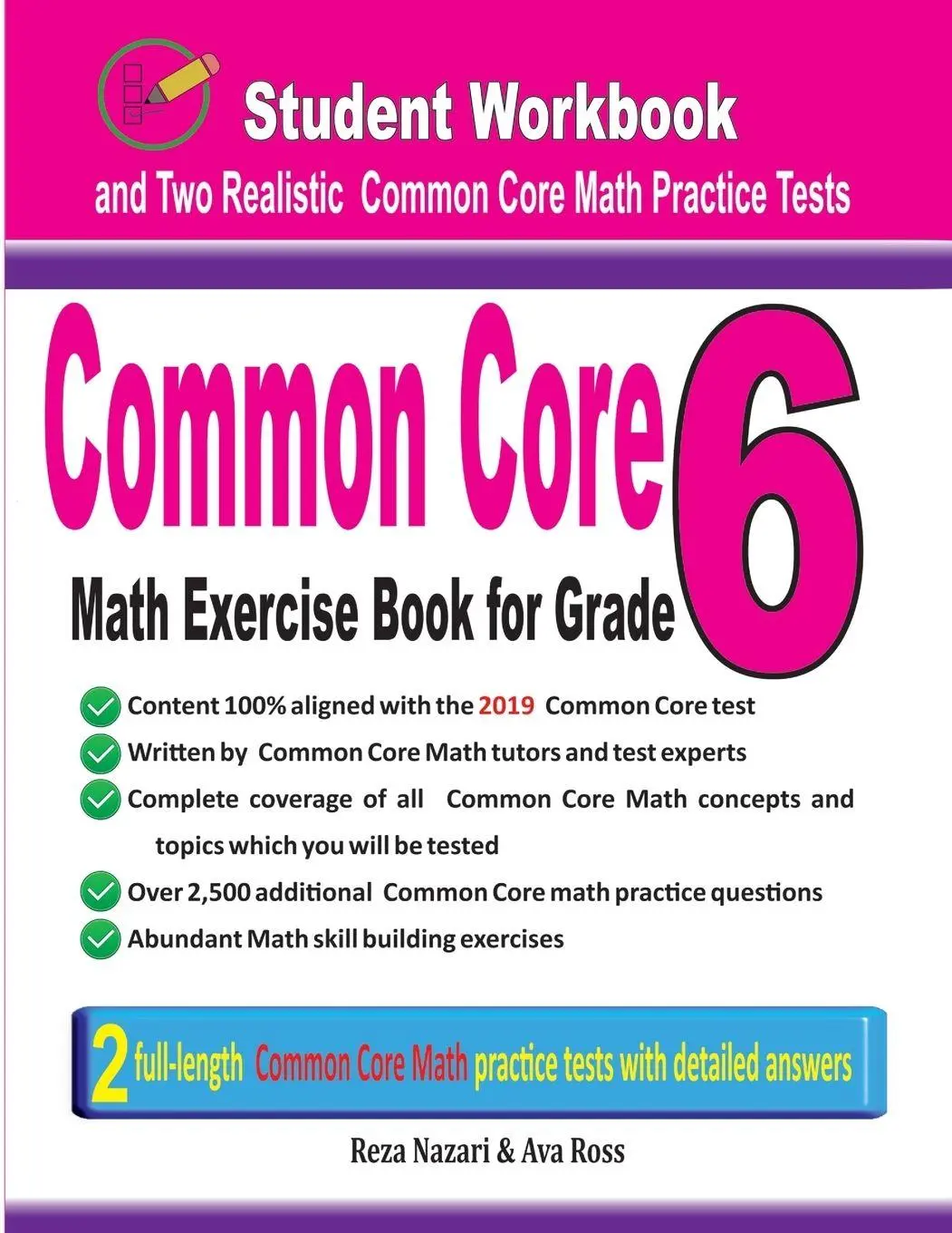 Cover: 9781970036497 | Common Core Math Exercise Book for Grade 6 | Reza Nazari (u. a.)