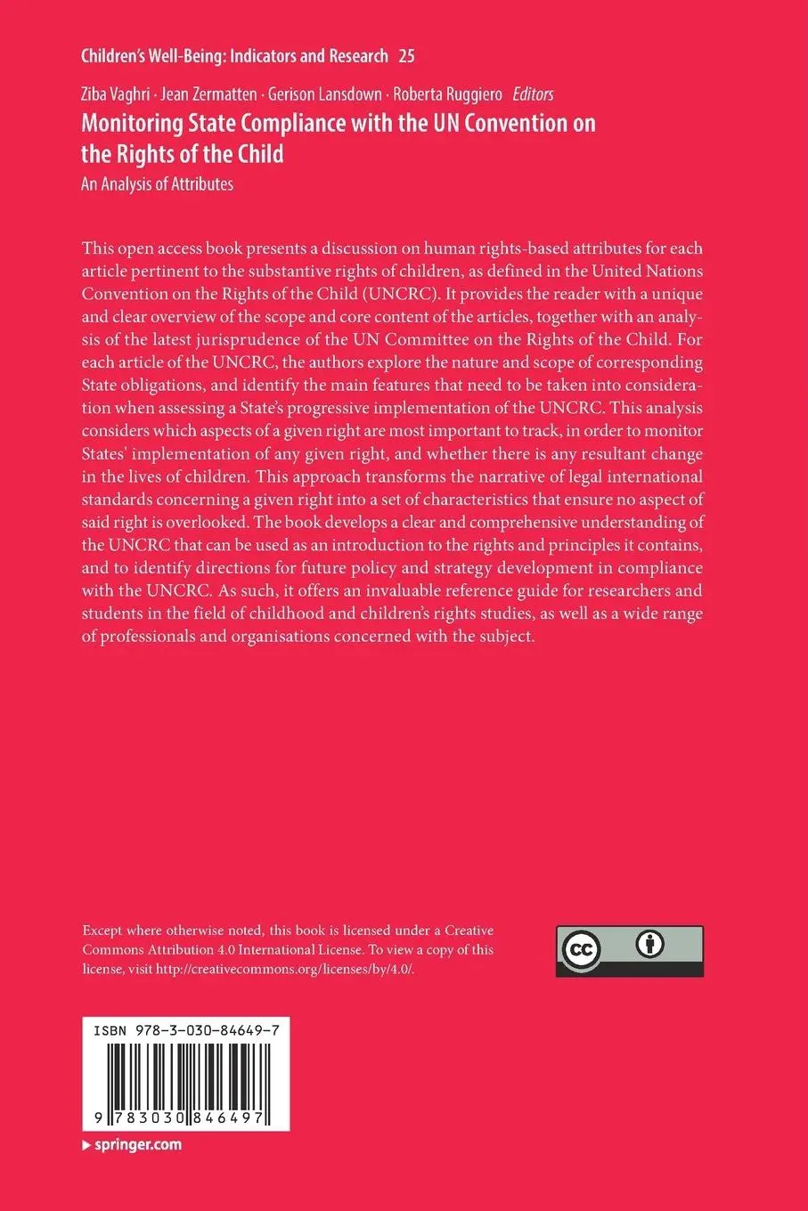 Rückseite: 9783030846497 | Monitoring State Compliance with the UN Convention on the Rights of...