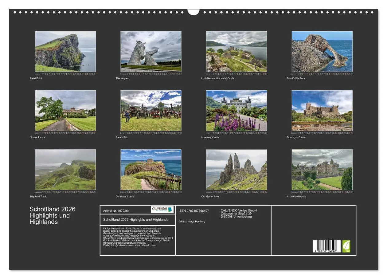 Bild: 9783457566497 | Schottland 2026 Highlights und Highlands (Wandkalender 2026 DIN A2...