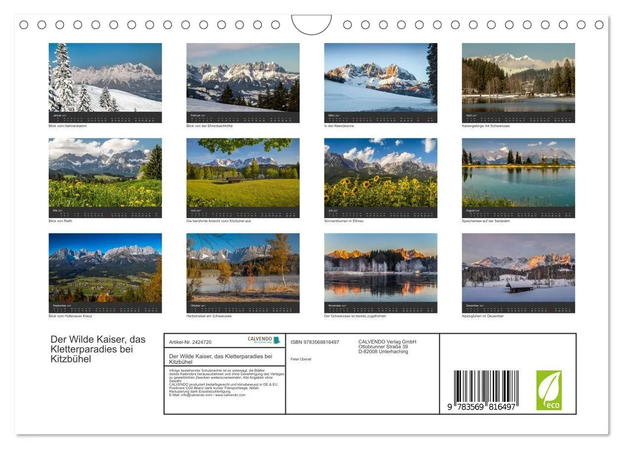 Bild: 9783569816497 | Der Wilde Kaiser, das Kletterparadies bei Kitzbühel (Wandkalender...