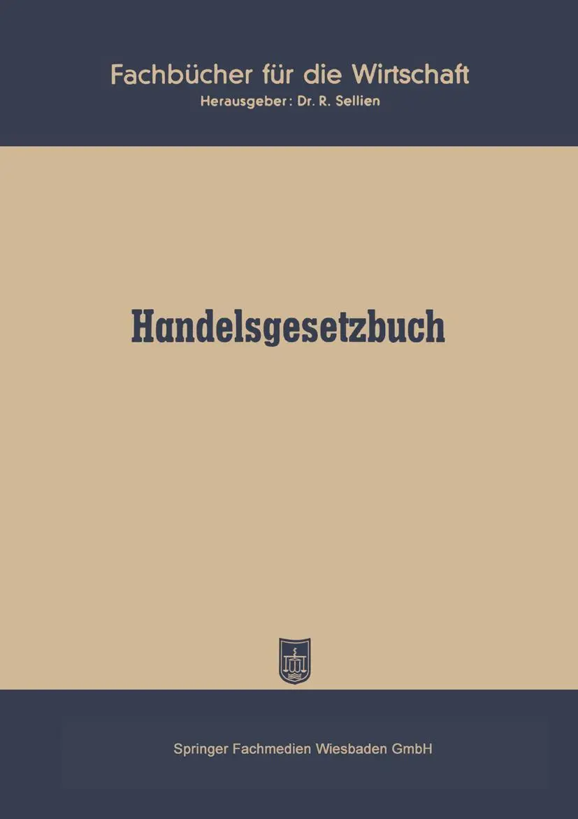 Cover: 9783663006497 | Handelsgesetzbuch vom 10. Mai 1897 ohne Seerecht) | R. Sellien | Buch