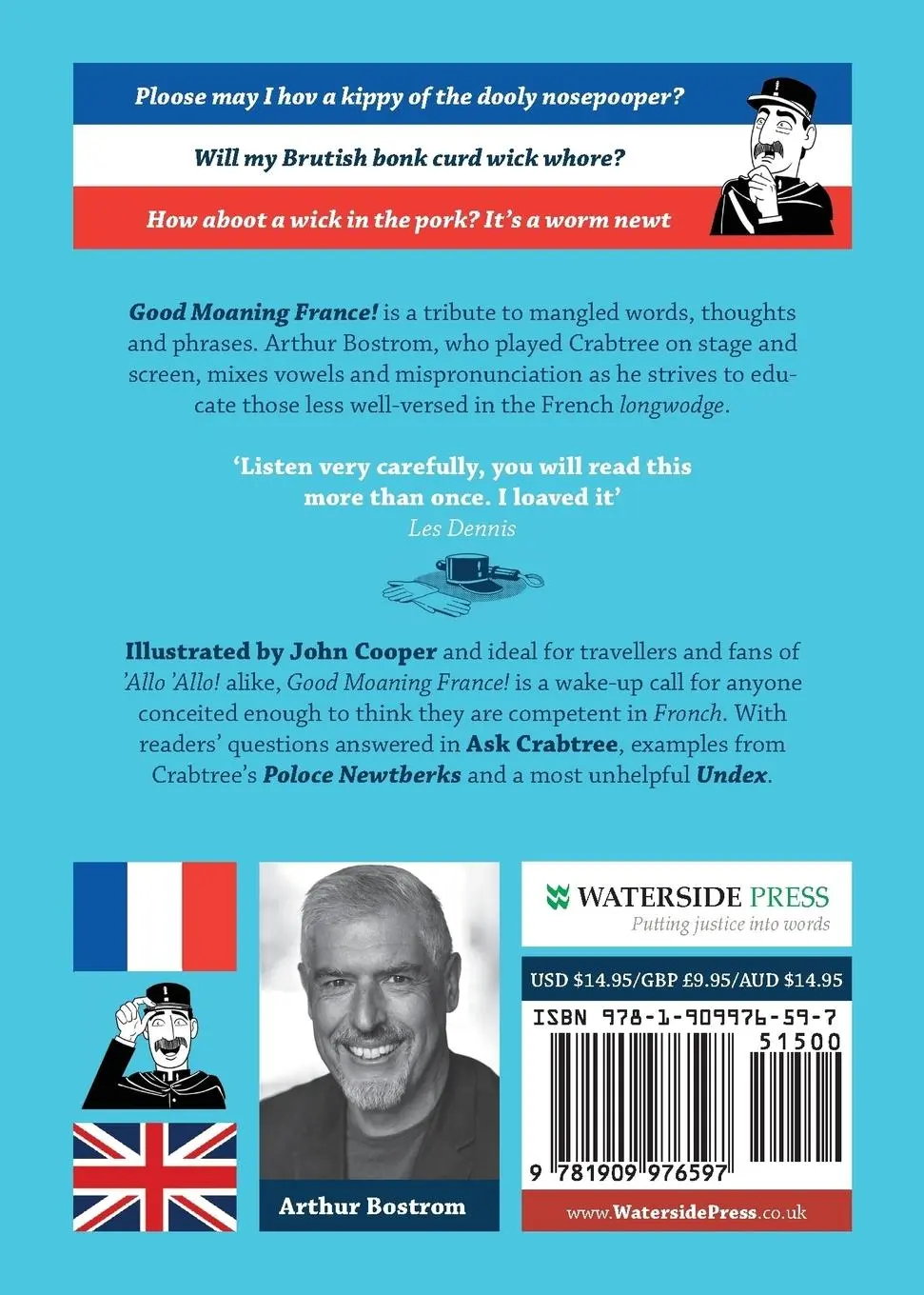 Rückseite: 9781909976597 | Good Moaning France | Officer Crabtree's Fronch Phrose Berk | Bostrom