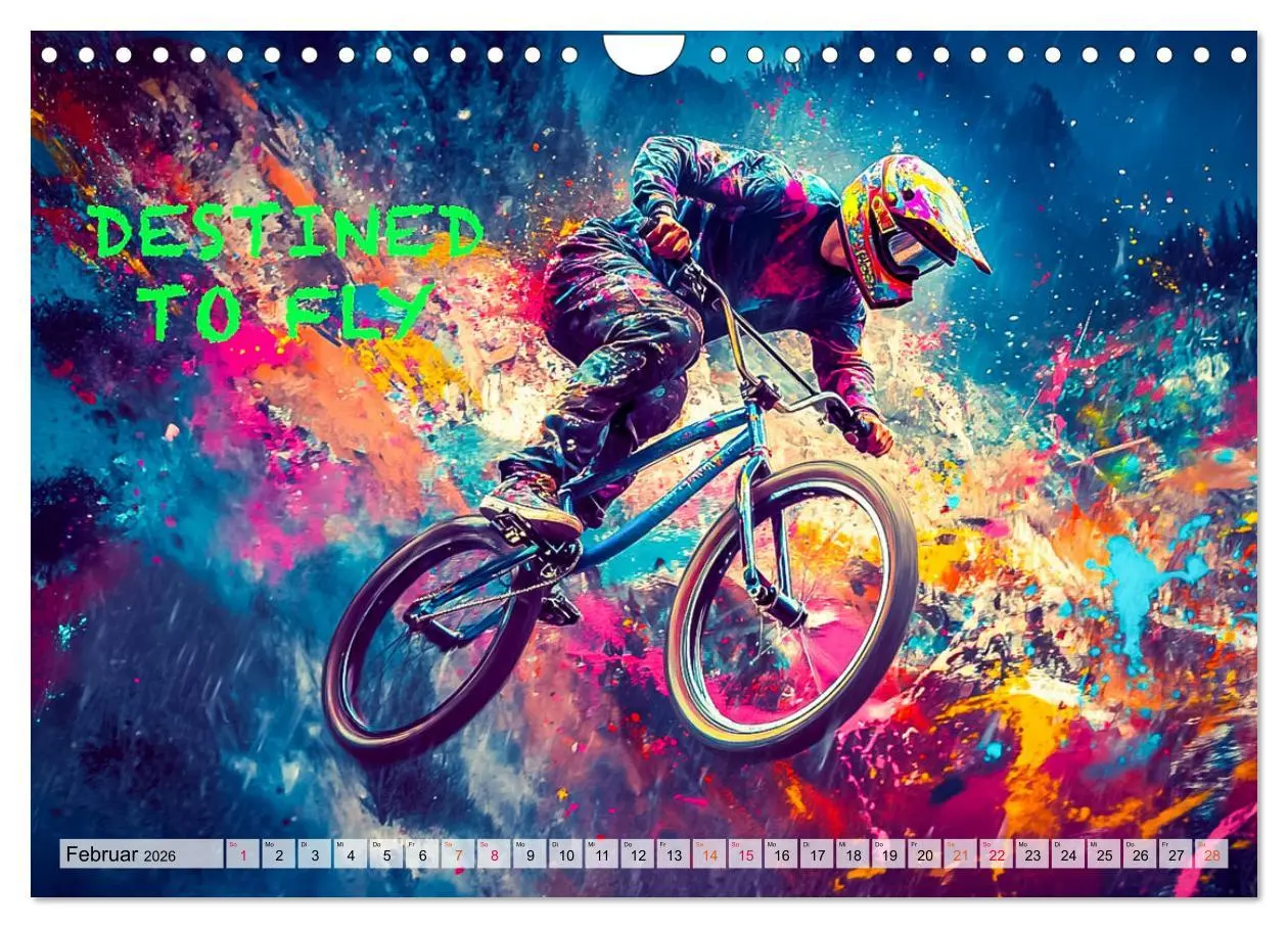 Bild: 9783457316597 | BMX - Coole Slogans (Wandkalender 2026 DIN A4 quer), CALVENDO...