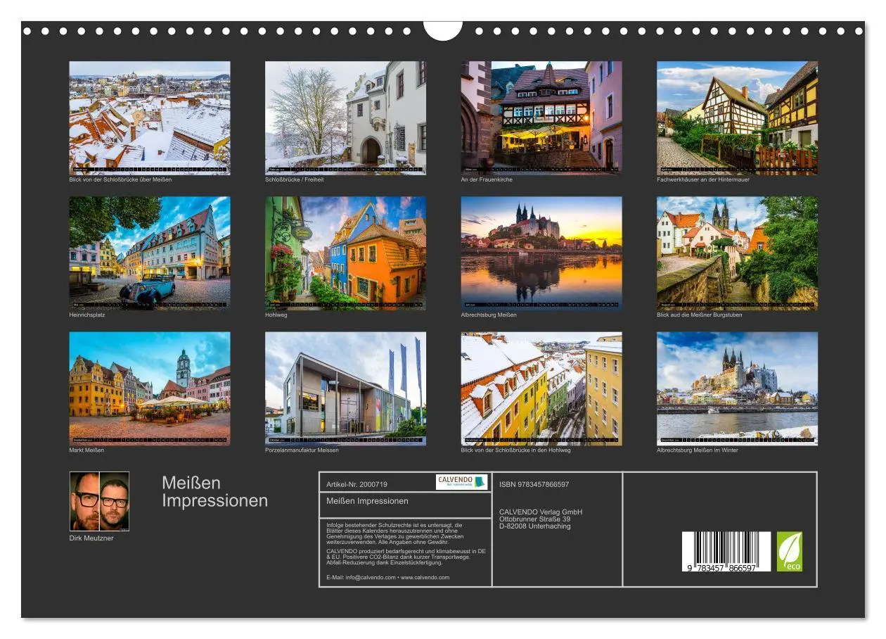Bild: 9783457866597 | Meißen Impressionen (Wandkalender 2026 DIN A3 quer), CALVENDO...