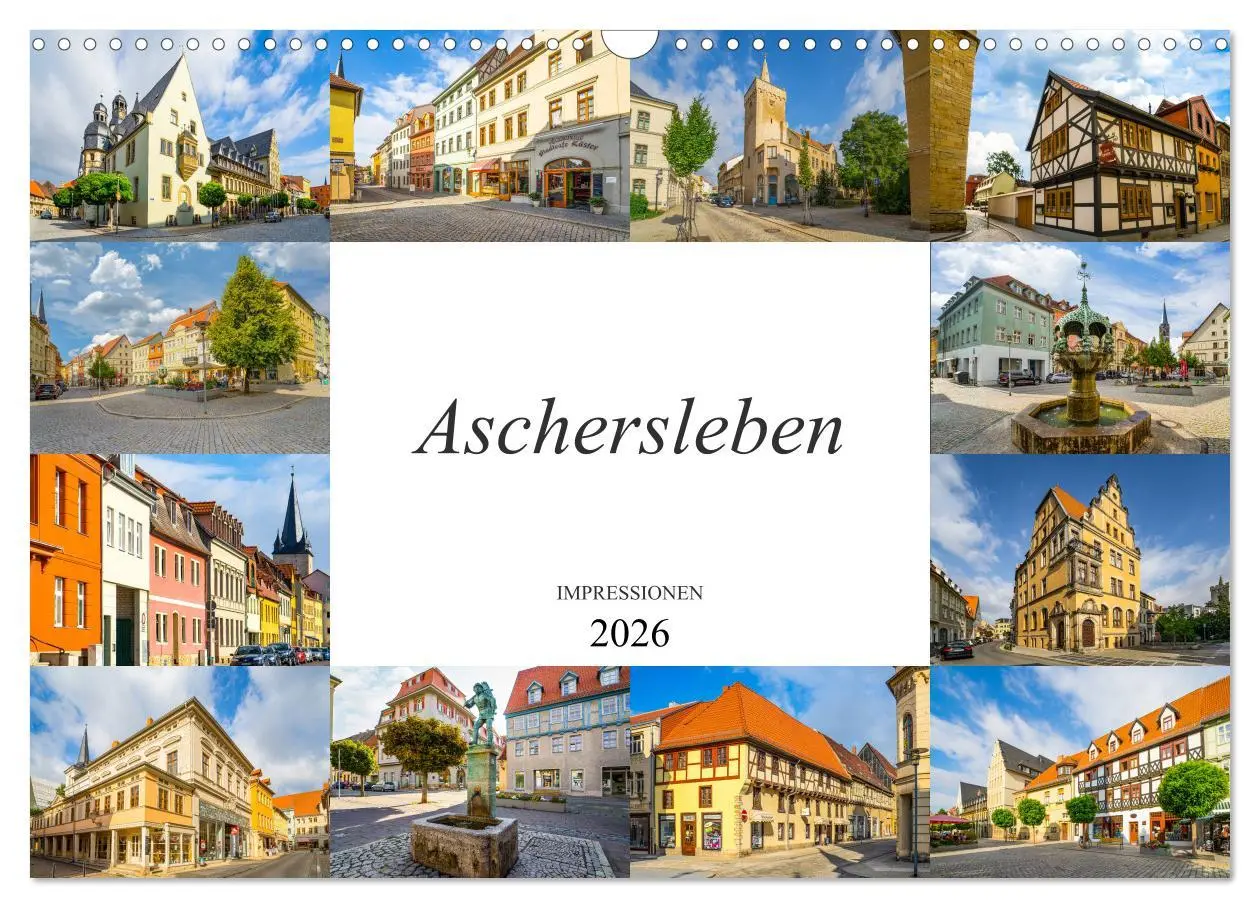 Cover: 9783457936597 | Aschersleben Impressionen (Wandkalender 2026 DIN A3 quer), CALVENDO...