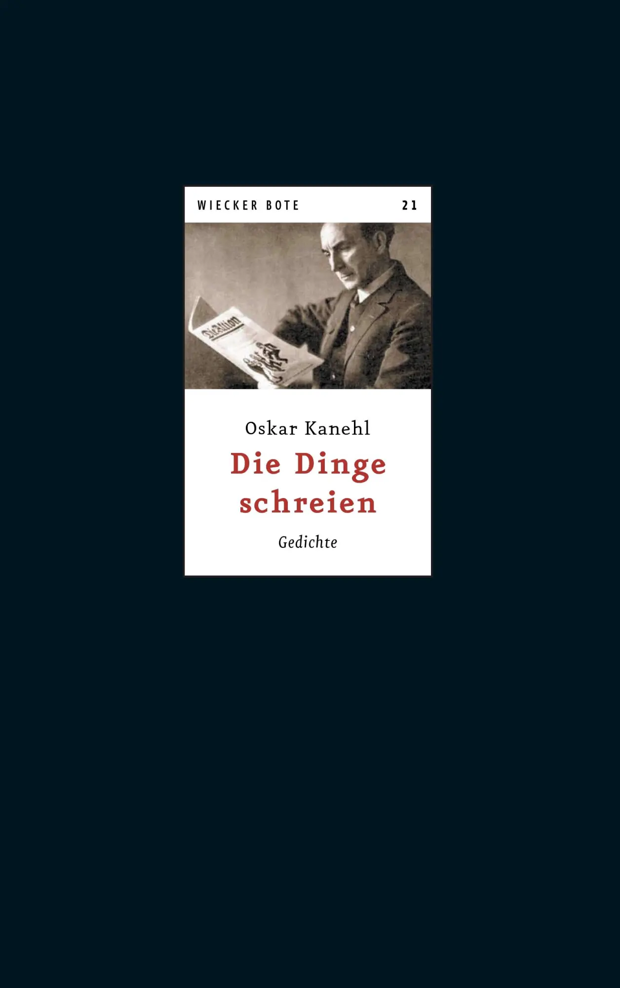 Cover: 9783738646597 | Die Dinge schreien | Gedichte | Oskar Kanehl | Taschenbuch | 36 S.
