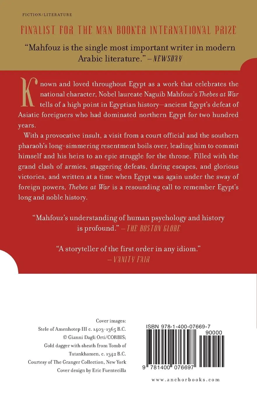 Rückseite: 9781400076697 | Thebes at War | Naguib Mahfouz | Taschenbuch | Englisch | 2005 | Knopf