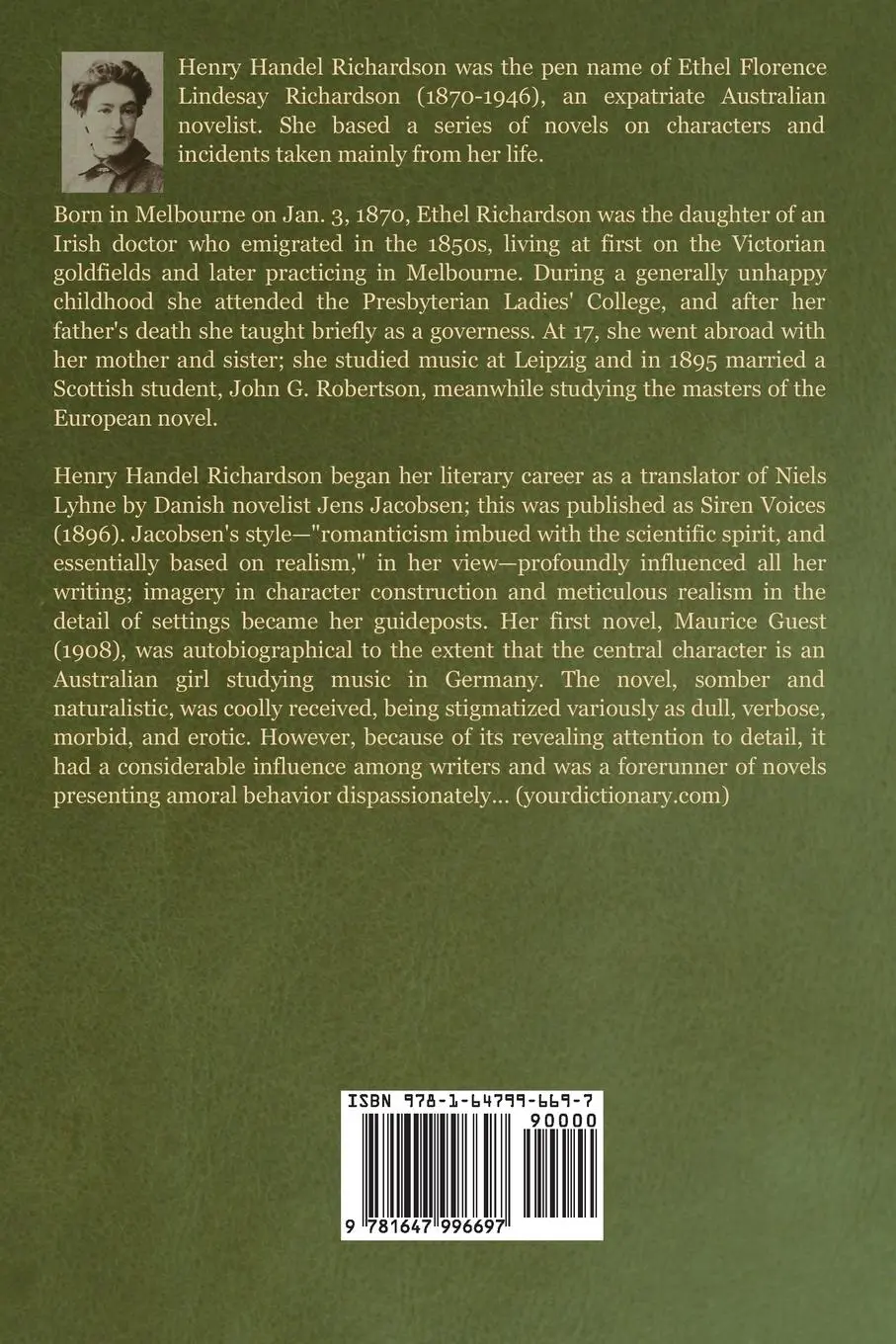 Rückseite: 9781647996697 | Australia Felix | Henry Handel Richardson | Taschenbuch | Englisch