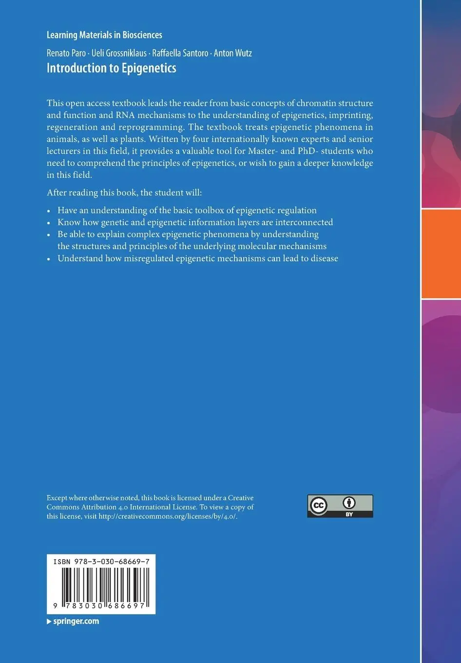 Rückseite: 9783030686697 | Introduction to Epigenetics | Renato Paro (u. a.) | Taschenbuch | xii