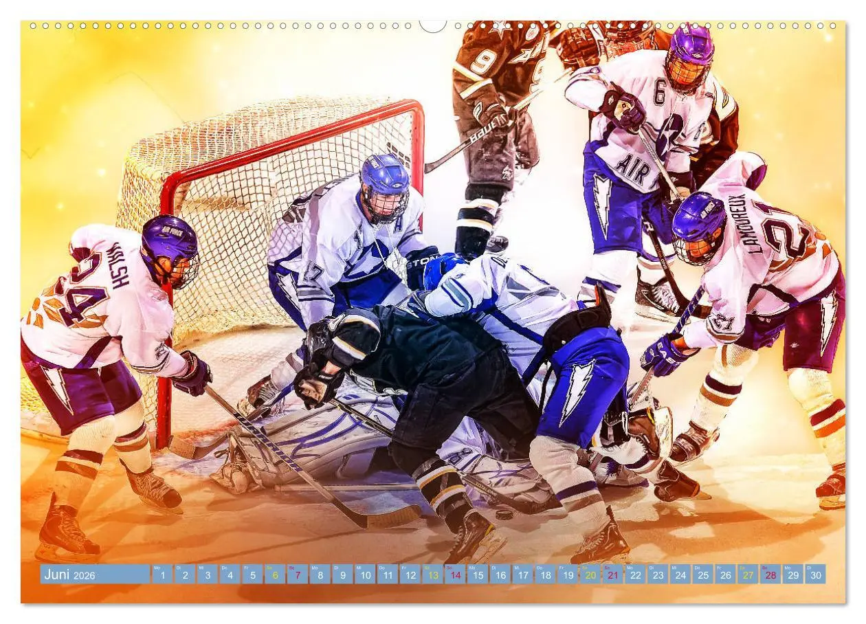 Bild: 9783457856697 | Eishockey - Fight (Wandkalender 2026 DIN A2 quer), CALVENDO...