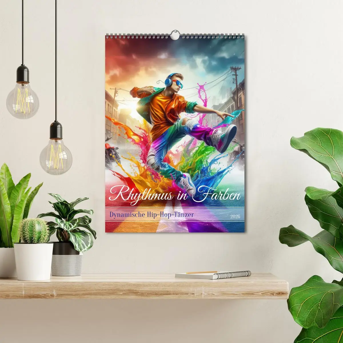 Bild: 9783516256697 | Rhythmus in Farben - Dynamische Hip-Hop-Tänzer (Wandkalender 2026...