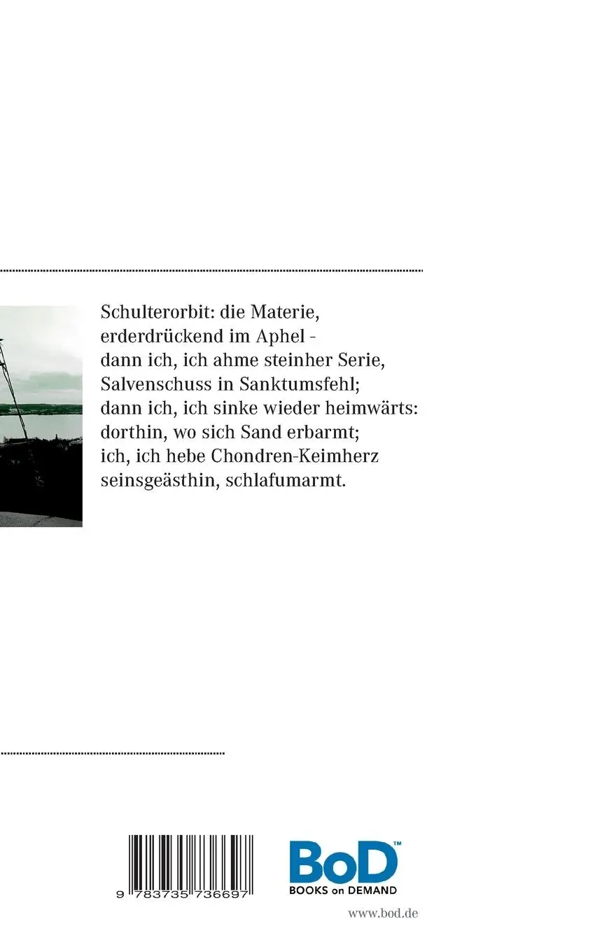 Rückseite: 9783735736697 | Heimwärts, Keimherz | Neue Gedichte | Tobias Bäcker | Taschenbuch