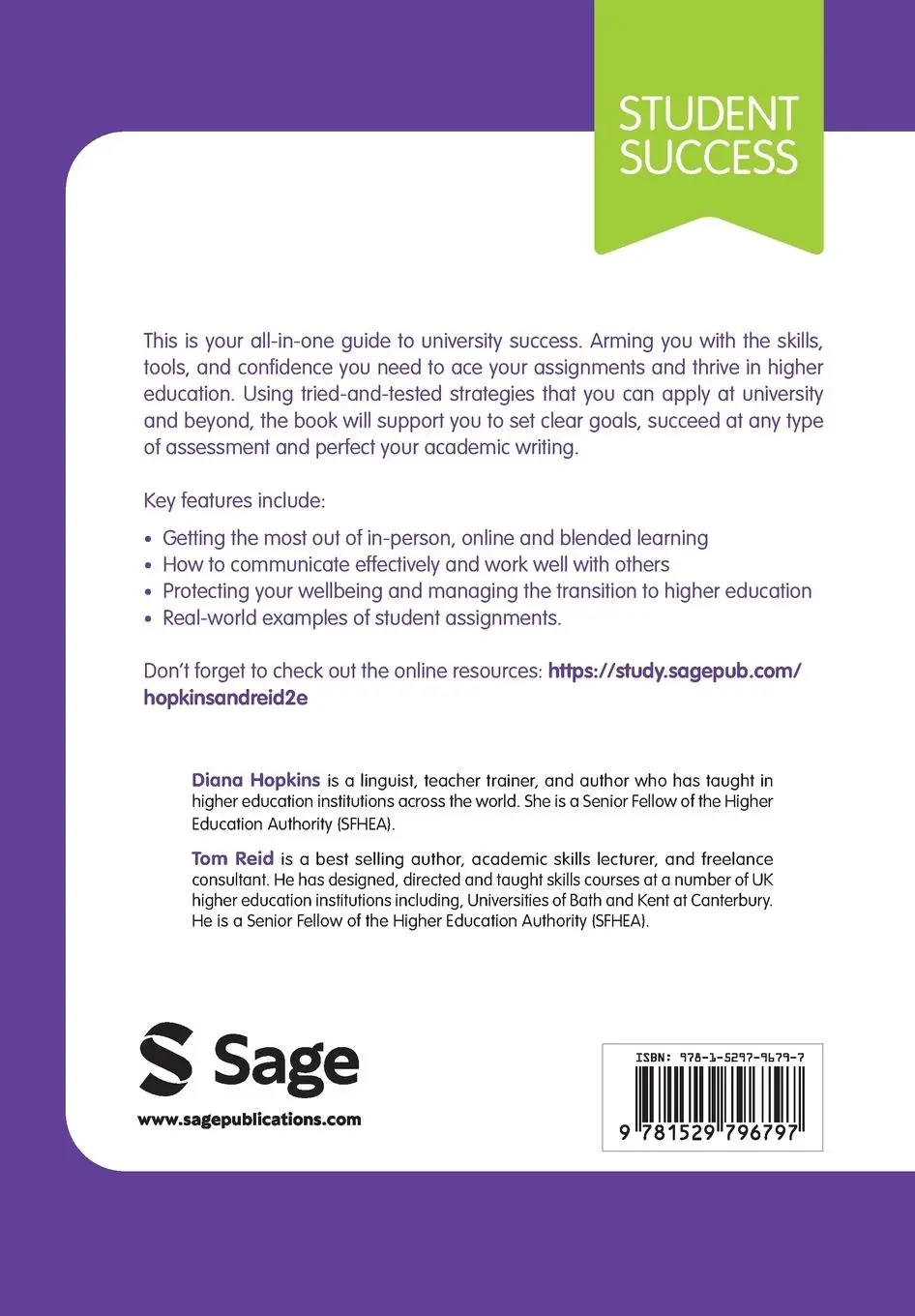 Rückseite: 9781529796797 | The Academic Skills Handbook | Diana Hopkins (u. a.) | Taschenbuch