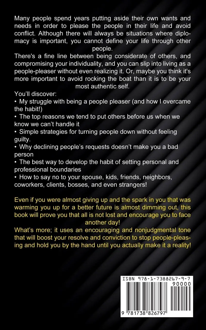 Rückseite: 9781738826797 | People Pleasing | Kerry Black | Taschenbuch | Englisch | 2022