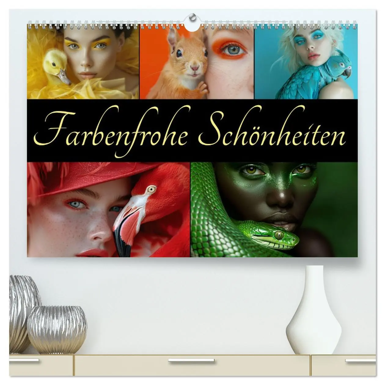 Cover: 9783457396797 | Farbenfrohe Schönheiten (hochwertiger Premium Wandkalender 2026 DIN...