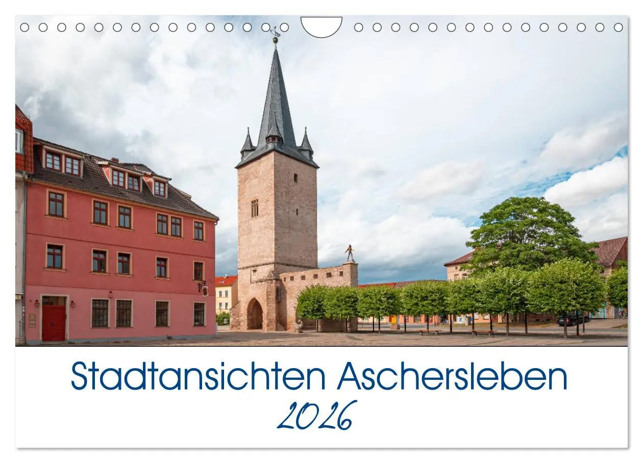 Cover: 9783457776797 | Stadtansichten Aschersleben (Wandkalender 2026 DIN A4 quer),...
