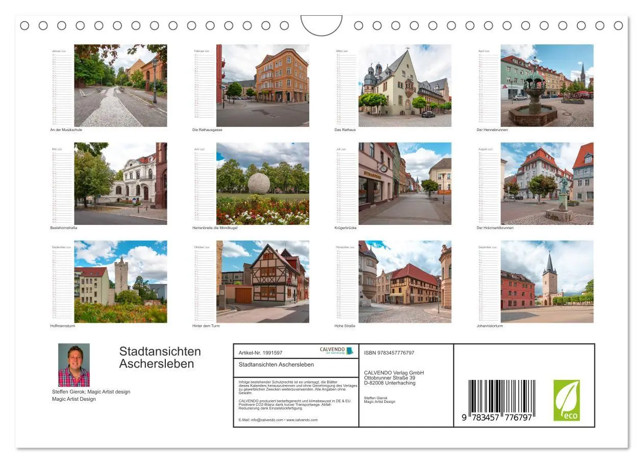 Bild: 9783457776797 | Stadtansichten Aschersleben (Wandkalender 2026 DIN A4 quer),...