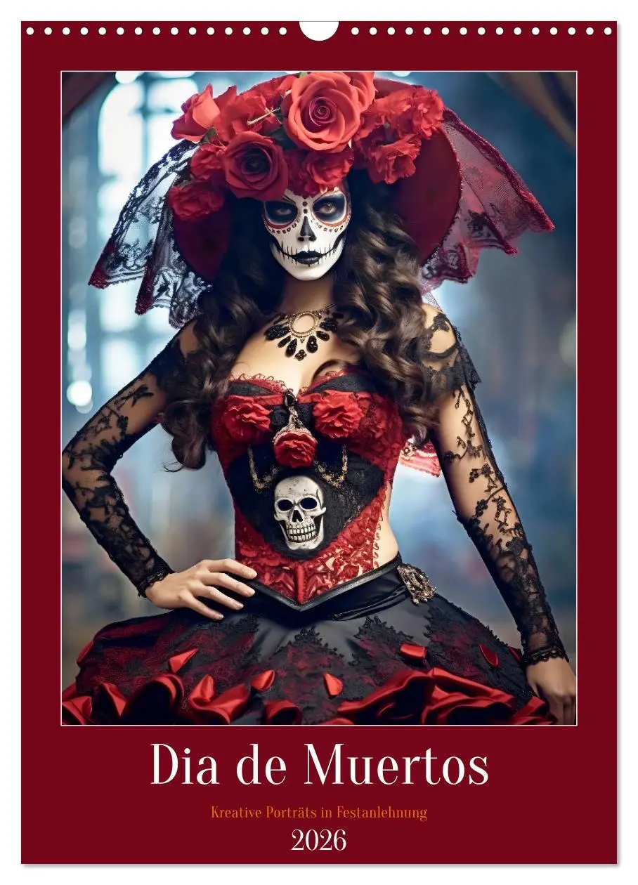 Cover: 9783516316797 | Dia de Muertos Kreative Porträts in Festanlehnung (Wandkalender...