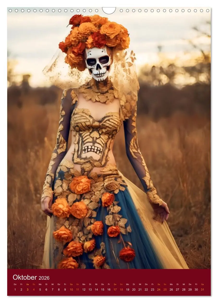 Bild: 9783516316797 | Dia de Muertos Kreative Porträts in Festanlehnung (Wandkalender...