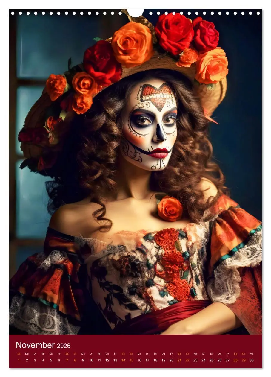 Bild: 9783516316797 | Dia de Muertos Kreative Porträts in Festanlehnung (Wandkalender...