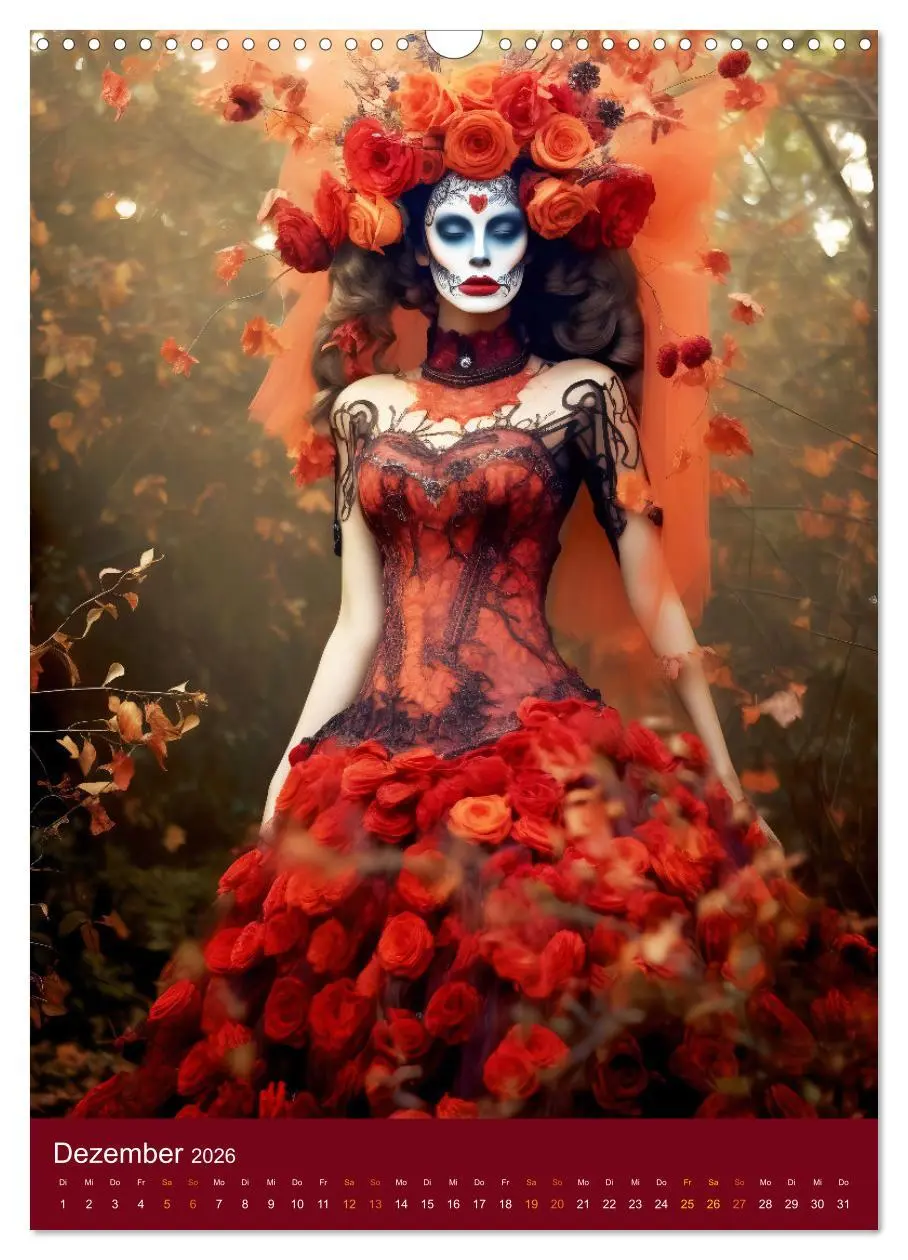 Bild: 9783516316797 | Dia de Muertos Kreative Porträts in Festanlehnung (Wandkalender...