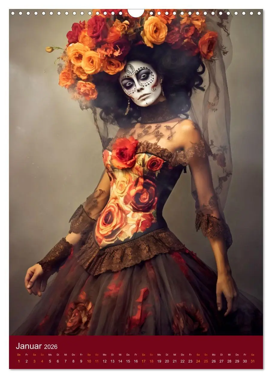 Bild: 9783516316797 | Dia de Muertos Kreative Porträts in Festanlehnung (Wandkalender...