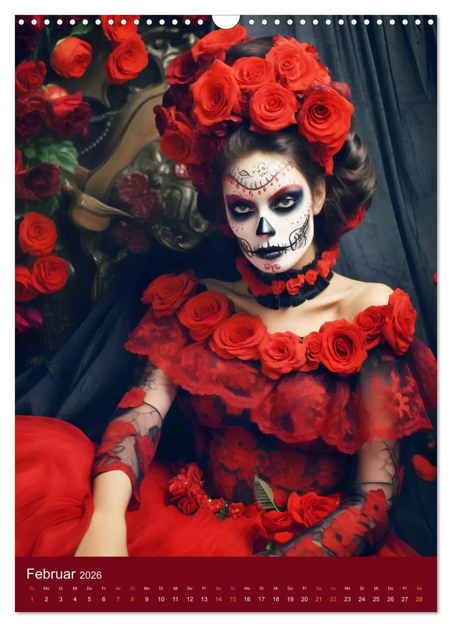 Bild: 9783516316797 | Dia de Muertos Kreative Porträts in Festanlehnung (Wandkalender...