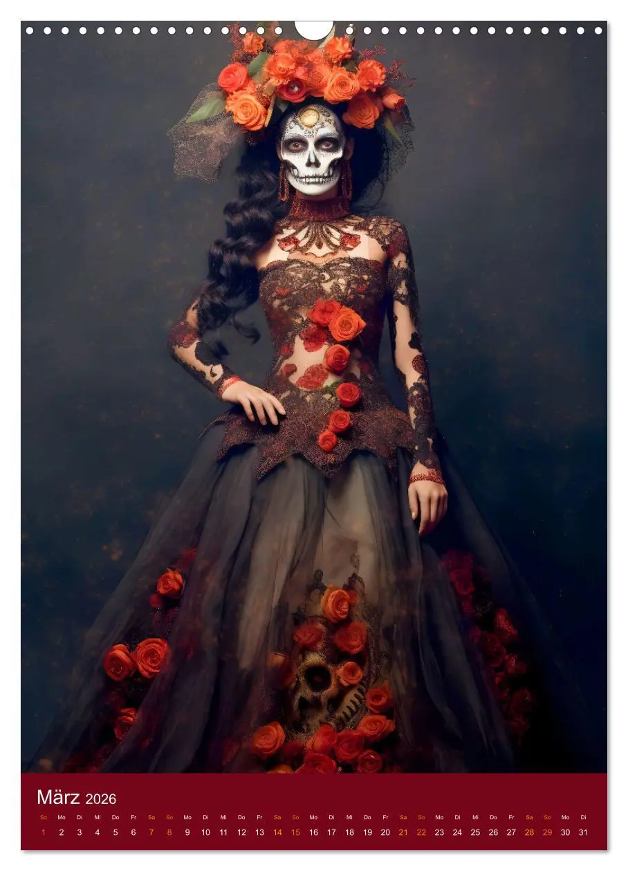 Bild: 9783516316797 | Dia de Muertos Kreative Porträts in Festanlehnung (Wandkalender...