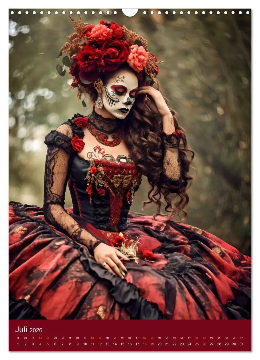 Bild: 9783516316797 | Dia de Muertos Kreative Porträts in Festanlehnung (Wandkalender...