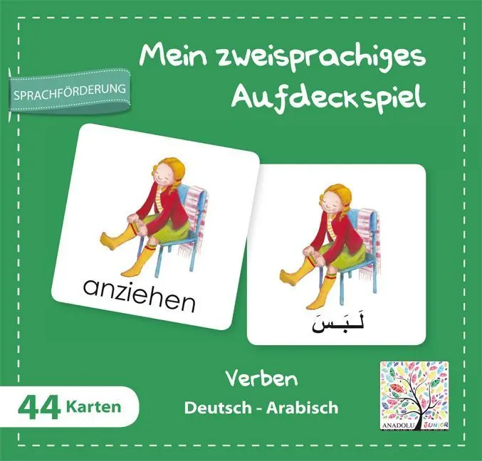 Cover: 9783861216797 | Mein zweisprachiges Aufdeckspiel, Verben Deutsch-Arabisch...