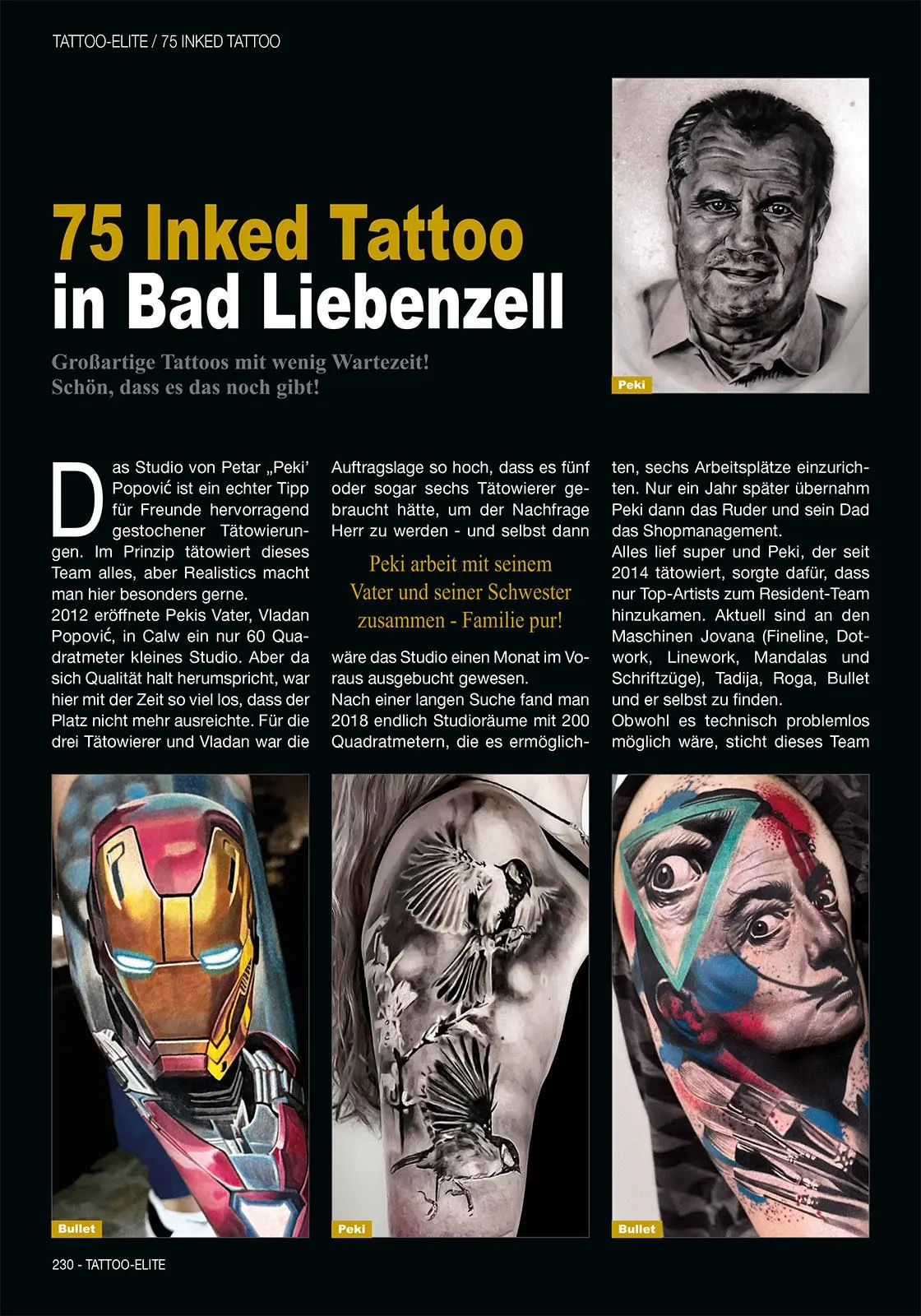 Bild: 9783946386797 | Tattoo Elite 4 | Die besten Tätowierer und Studios in Deutschland