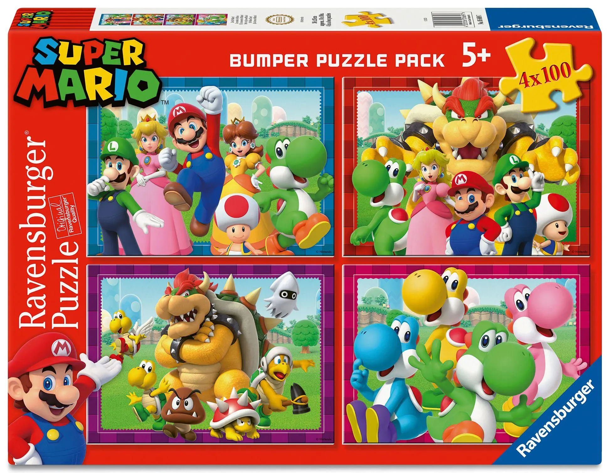 Cover: 4005556056897 | Kinderpuzzle 4x100 Teile - Nintendo Super Mario - Zeit für Mario!