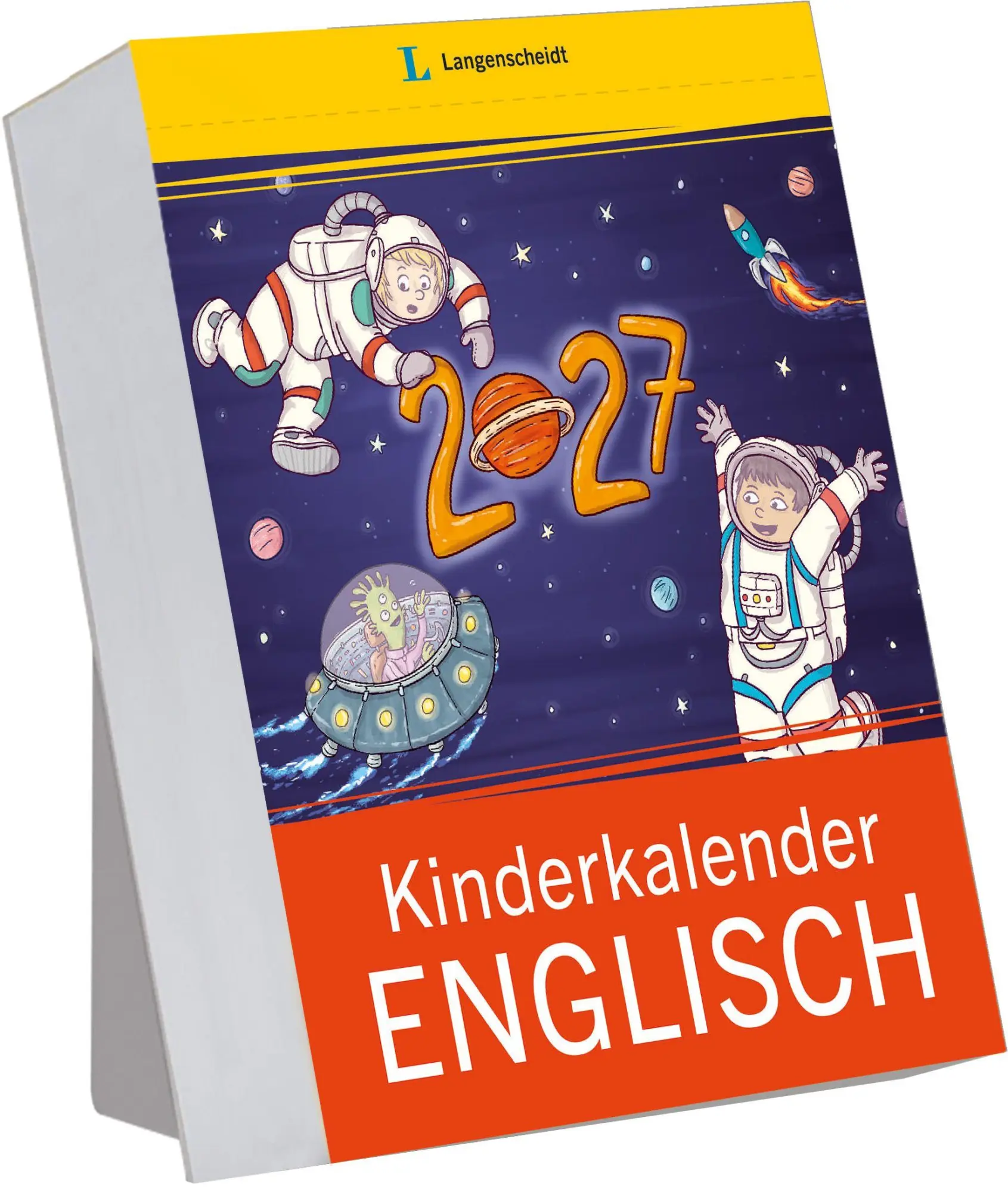 Cover: 9783125636897 | Langenscheidt Kinderkalender Englisch 2027 | Tagesabreißkalender