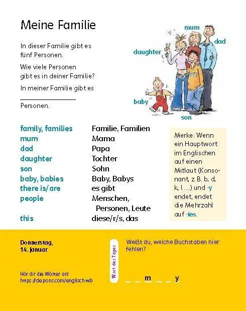 Bild: 9783125636897 | Langenscheidt Kinderkalender Englisch 2027 | Tagesabreißkalender