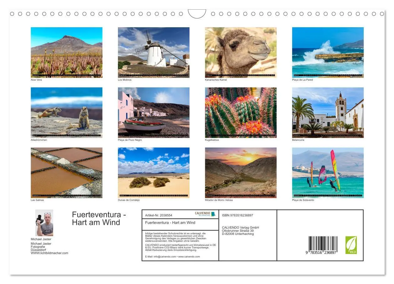 Bild: 9783516236897 | Fuerteventura - Hart am Wind (Wandkalender 2026 DIN A3 quer),...
