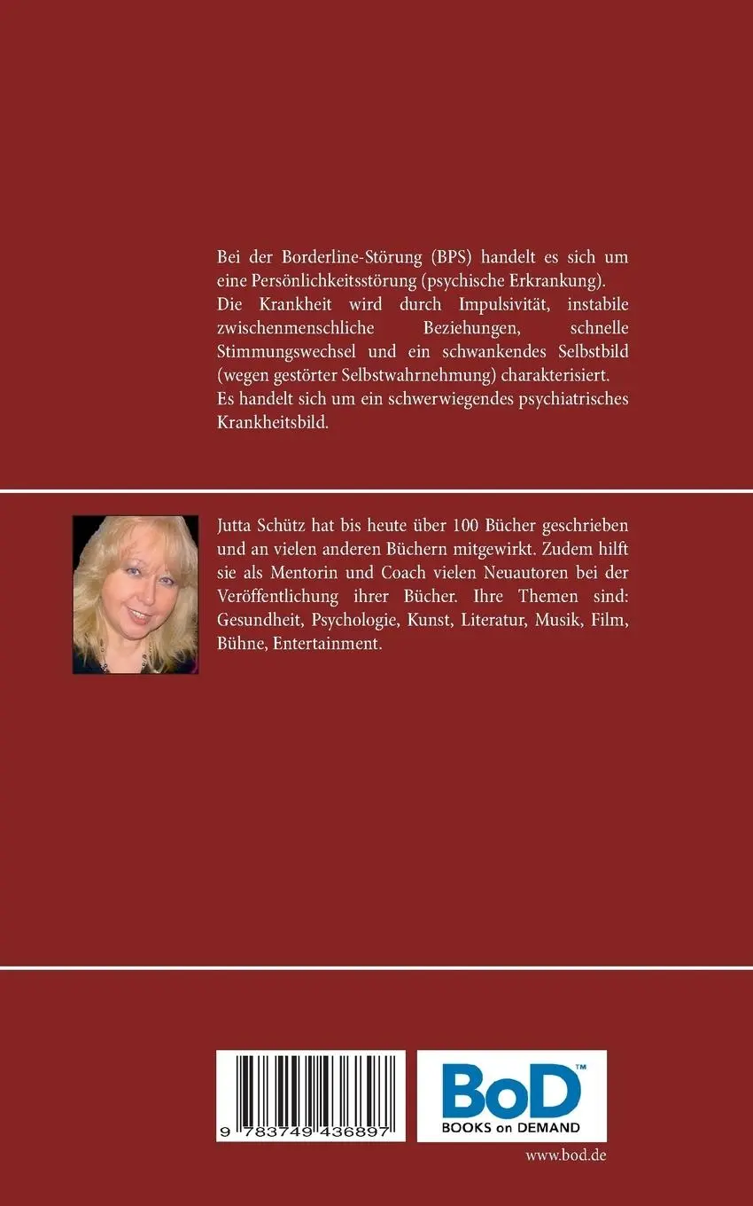 Rückseite: 9783749436897 | Borderline besser verstehen | Jutta Schütz | Taschenbuch | 88 S.